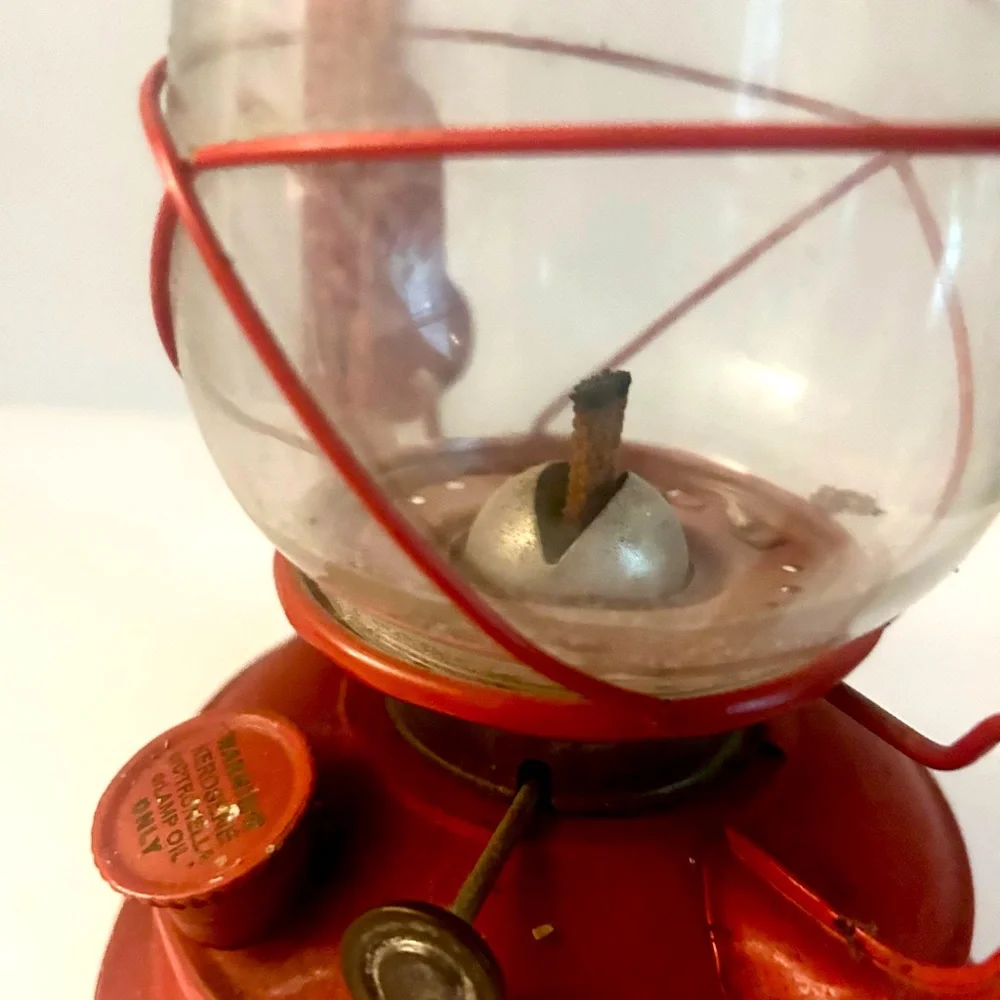 Vintage red metal